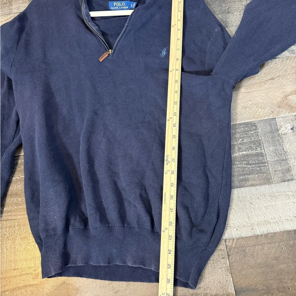 Polo Ralph Lauren Pima Cotton Quarter‎ Zip Sweater Preppy Golf Dadcore Size L